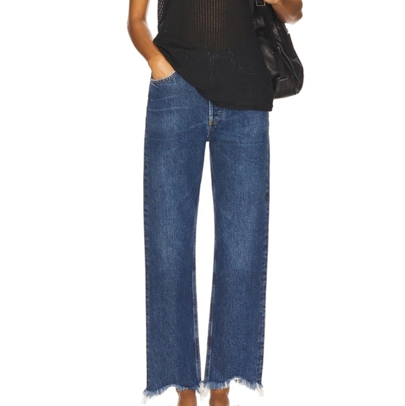 Agolde Denim - Agolde 90s Mid-Rise Loose Fit Jeans in Foundation Size 25